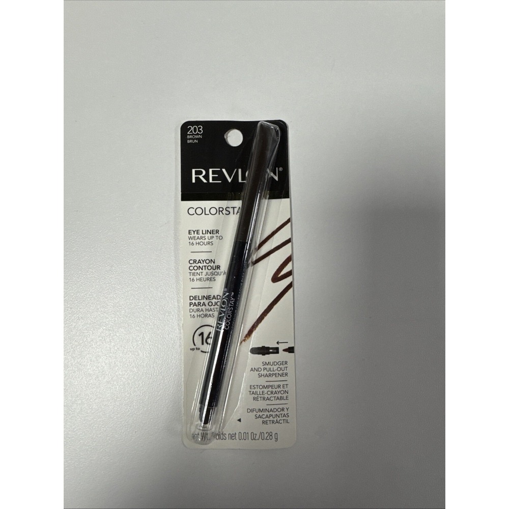 Revlon Colorstay 203 Brown‎ Eye Liner Smudger & Pull out sharpener